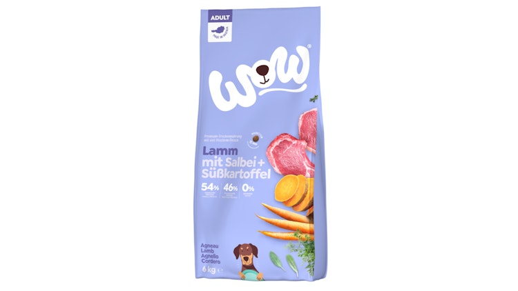WOW Adult Lamm mit Karotten Hundetrockenfutter