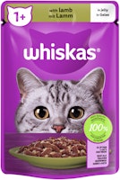 WHISKAS 1+ mit Lamm in Gelee Katzennassfutter