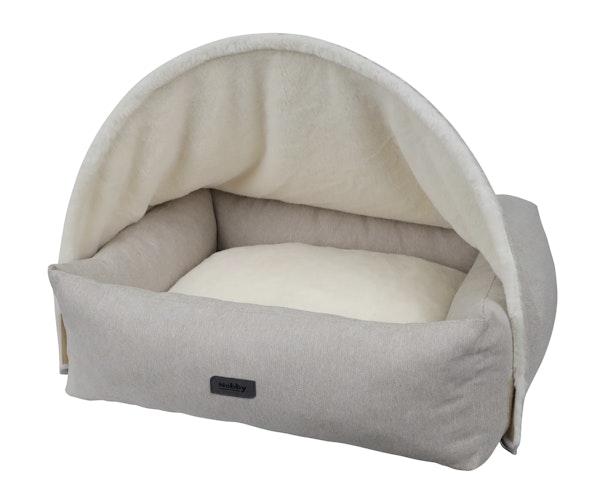 NOBBY Komfortbett mit Höhle "ILANA" beige; L x B x H: 60 x 50 x 16 cm