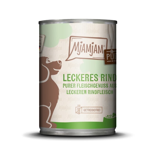 MJAMJAM Purer Fleischgenuss 400g Dose Katzennassfutter