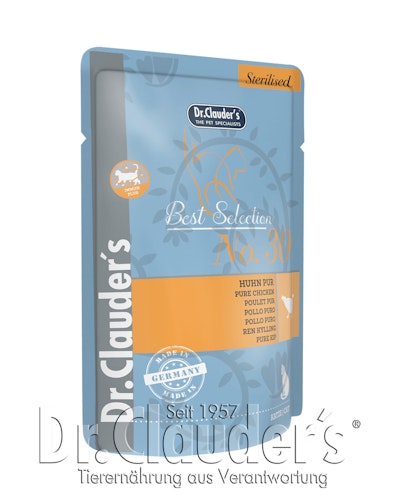 Dr Clauders Best Selection Sterilised No 30 Huhn Pur Katzennassfutter