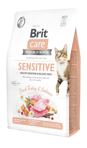 Brit Care Fresh Turkey&Salmon getreidefrei Sensitiv Katzentrockenfutter