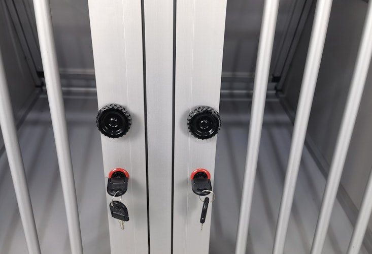 NOBBY Aluminium Autotransportbox doppelt "New Design" B x T x H: 92 x 88 x 68 cm