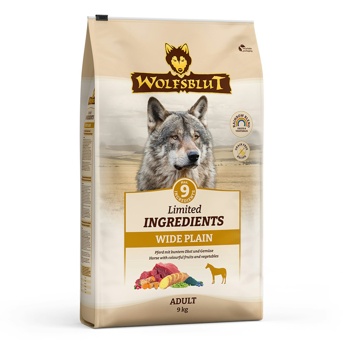 Wolfsblut Limited Ingredients 2 x 9kg Wide Plain Adult