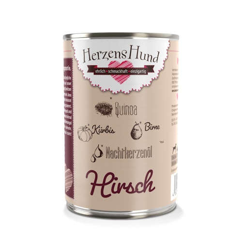 Herzenshund 400 Gramm Hundenassfutter