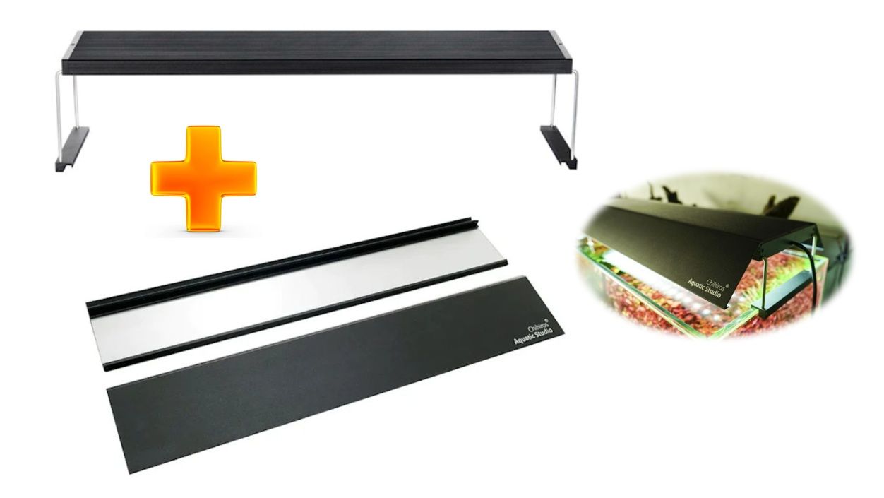 Chihiros WRGB2 Aquarienbeleuchtung 45cm & Blende (verspiegelt)  Vorteils-Paket