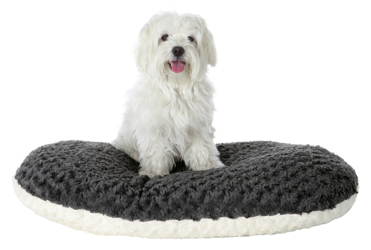 TRIXIE Kuschelkissen Kaline 77 x 50 Centimeter creme/grau Katzenliegeplatz