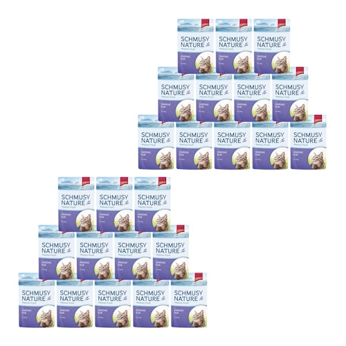 SCHMUSY Nature Meeres-Fisch 100g Frischebeutel Katzennassfutter