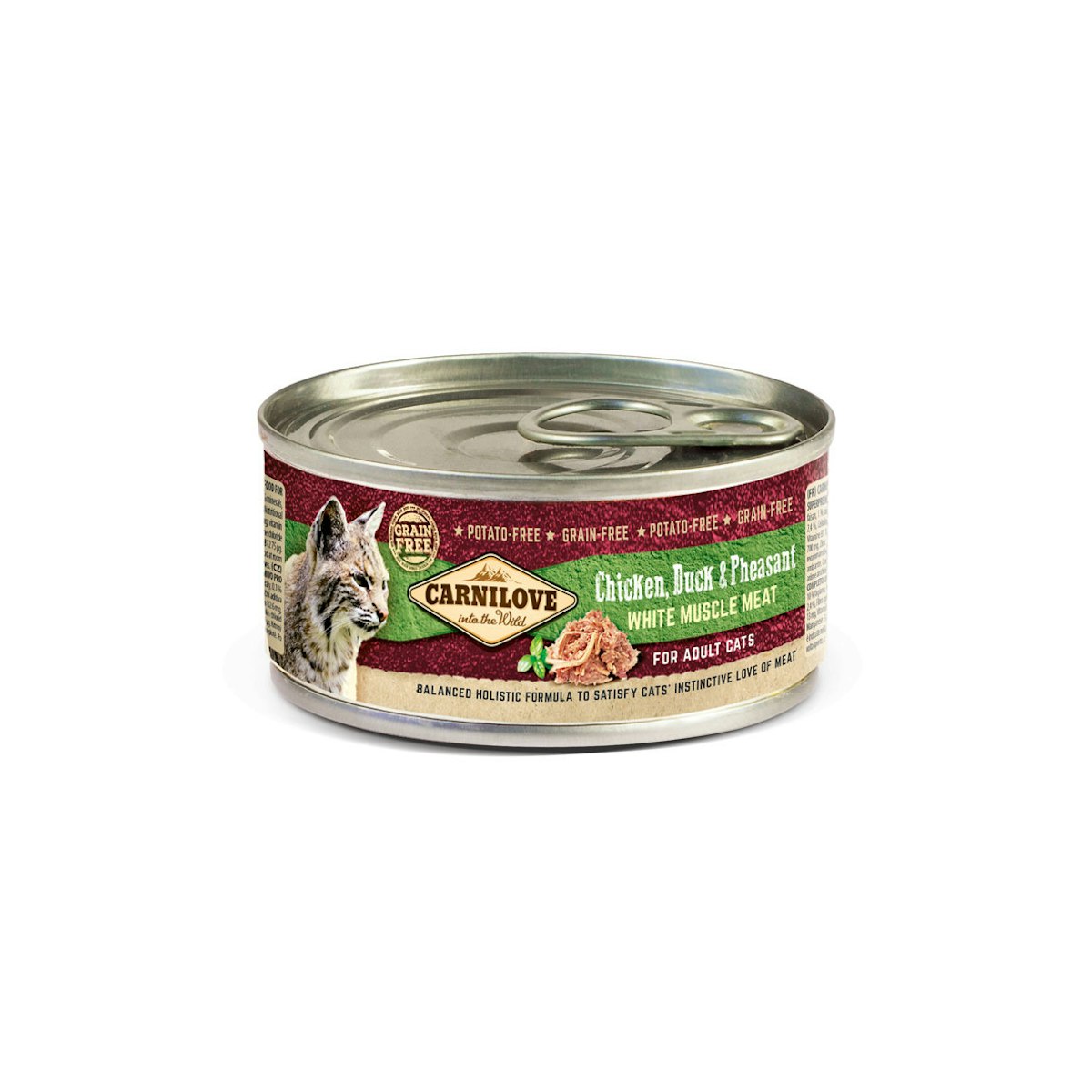 CARNILOVE 100 Gramm Katzennassfutter 12 x 100 Gramm Chicken,Duck & Pheasant