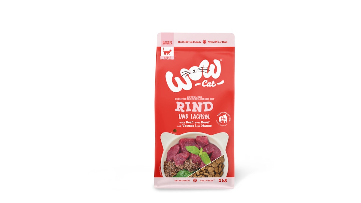 WOW Adult 4 x 2kg Rind Katzentrockenfutter-Sparpaket