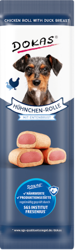 Dokas Hund Hühnchen-Rolle + Ente 10g
