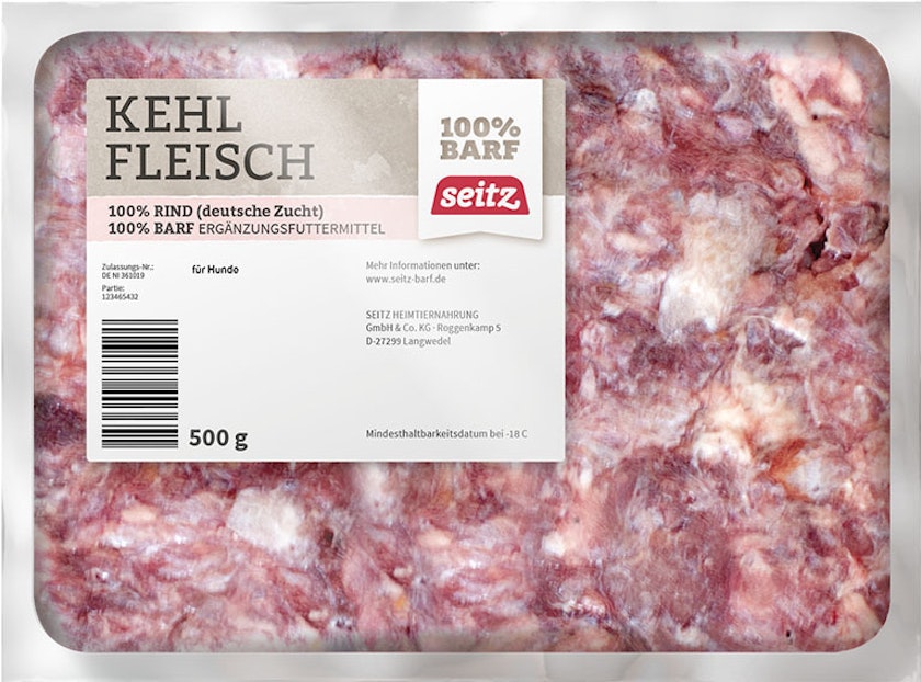 Seitz Kehlfleisch gewolft Spezialfutter / Frostfutter für HundeVorschaubild
