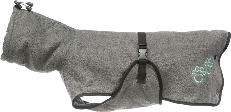 TRIXIE Bademantel für Hunde grau