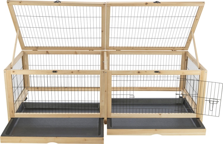 TRIXIE Indoor Gehege, Meerschw./Kaninchen, Holz/Metall
