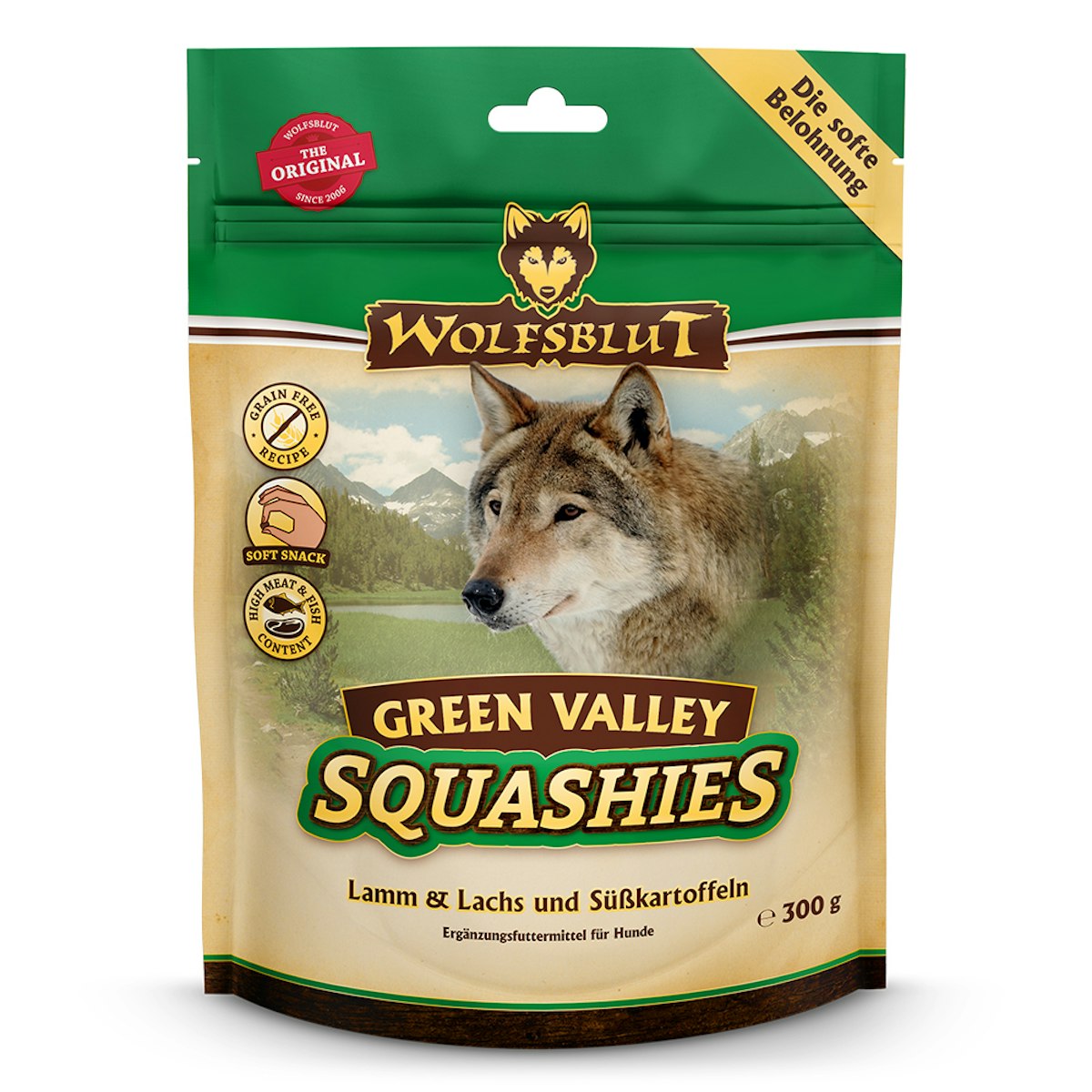 Wolfsblut Squashies 300g Hundesnack 12 x 300 Gramm Green Valley
