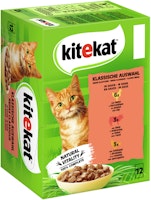 KITEKAT klassisische Auswahl Sauce  Multipack 12 x 85 Gramm Katzennassfutter