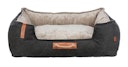Vorschaubild TRIXIE BE NORDIC Bett Föhr, eckig, 80 × 60 cm, schwarz/sand