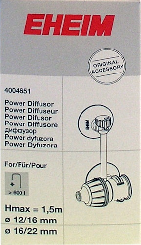 EHEIM 4004651 Diffusor für ø12/16, ø16/22mm Zubehör für für 2036, 2048, 2071/73, 2171, 2215/17, 2226