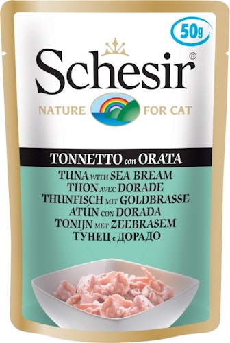 Schesir 30 x 50g Beutel Katzennassfutter