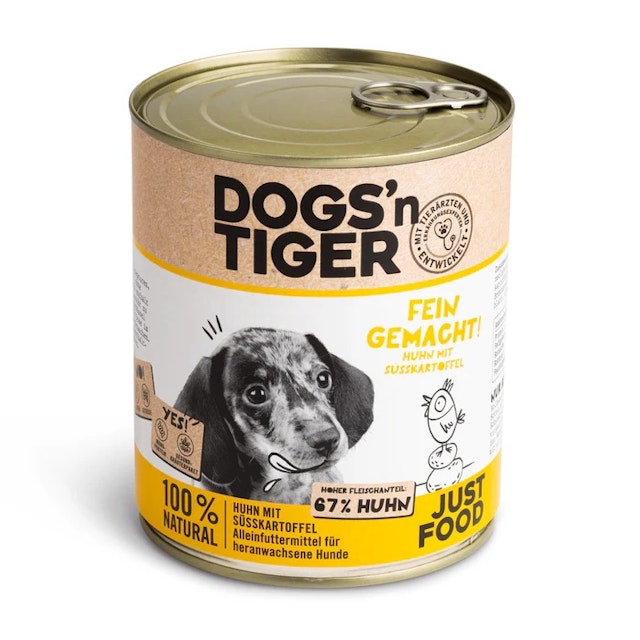 Dogs'n Tiger 800g Dose HundenassfutterVorschaubild