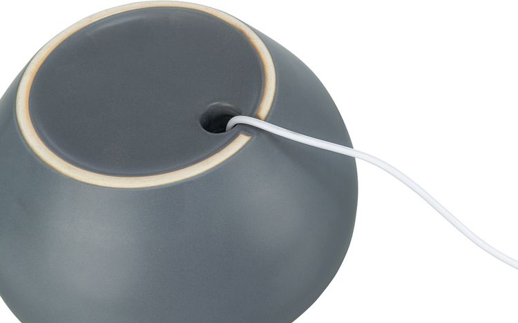 TRIXIE Trinkbrunnen Vital Dome, Keramik, 1,5 l/20 × 10 × 20 cm, grau/weiß