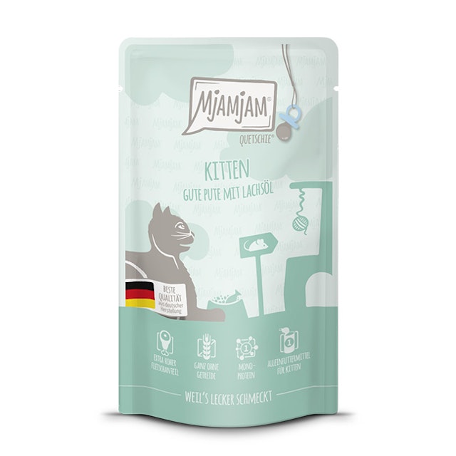 MJAMJAM Quetschies Kitten 125g Beutel KatzennassfutterVorschaubild