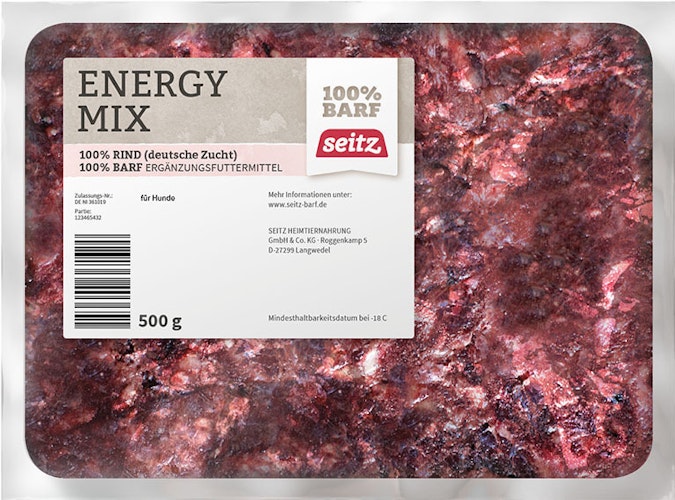 Seitz Energy-Mix Spezialfutter / Frostfutter für Hunde