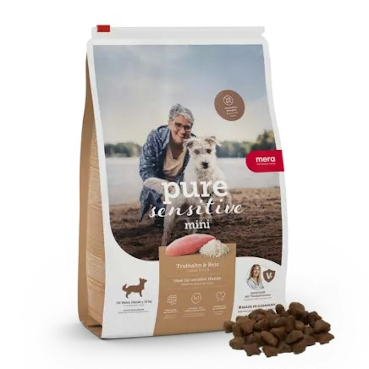 Mera Dog PURE Sensitive MINI Truthahn/Reis Hundetrockenfutter 4 Kilogramm Mera Dog PURE Sensitive MINI Truthahn/Reis Hundetrockenfutter 4 Kilogramm
