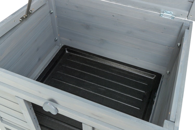 Kleintierhaus, 60 × 47 × 50 cm, grau