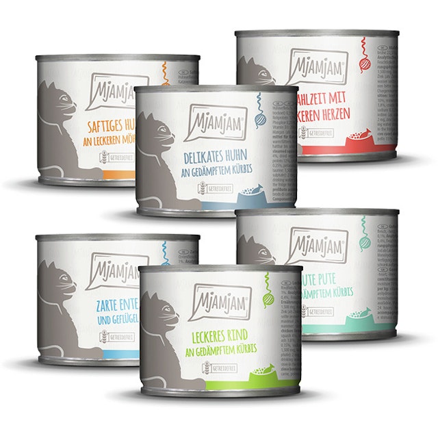 MJAMJAM Mixpaket 6 x 200g Dose KatzennassfutterVorschaubild