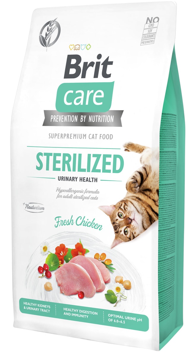 Brit Care Fresh Chicken getreidefrei Sterilized Katzentrockenfutter 7 Kilogramm