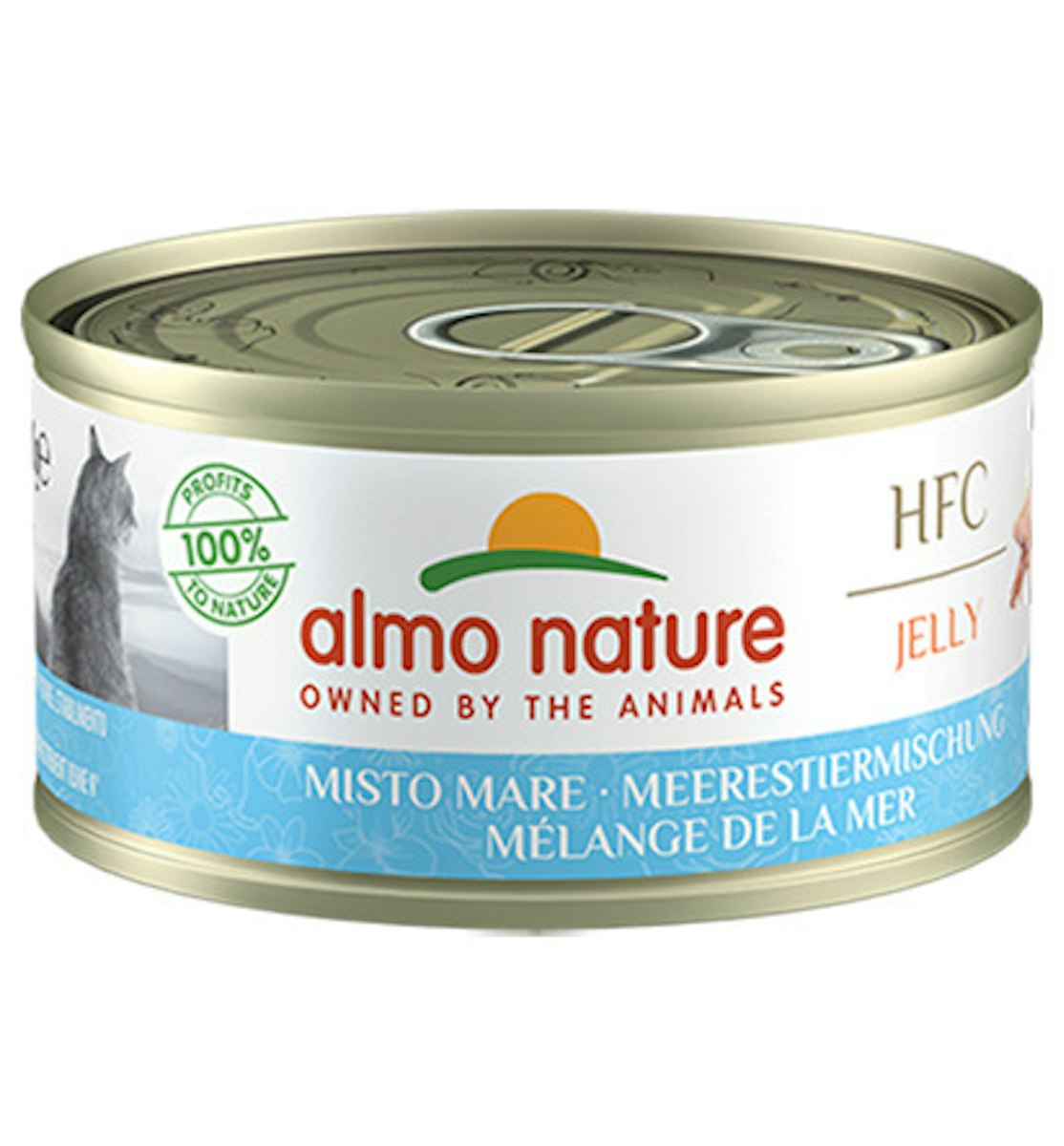 Almo Nature HFC Jelly 70g Dose Katzennassfutter 24 x 70 Gramm Meerestiermischung