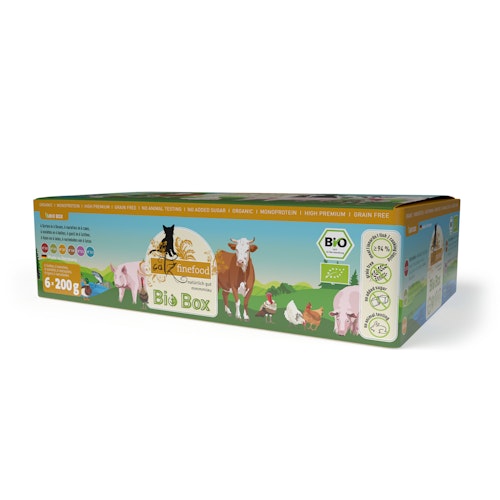 catz finefood Bio No.503-513 6x200g Multipack Katzennassfutter