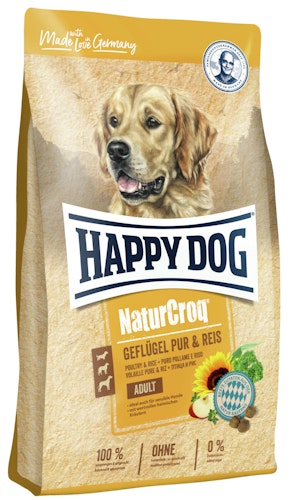 HAPPY DOG NaturCroq Geflügel Pur & Reis Hundetrockenfutter