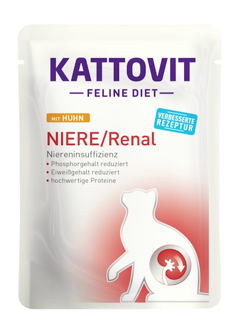 KATTOVIT Feline Diet Niere/Renal 85g Beutel Katzennassfutter DiätnahrungVorschaubild