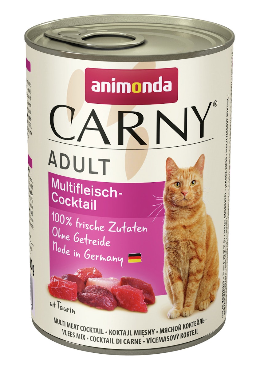 animonda Carny Adult 400g Dose Katzennassfutter Sparpaket 12 x 400 Gramm Multifleisch-Cocktail