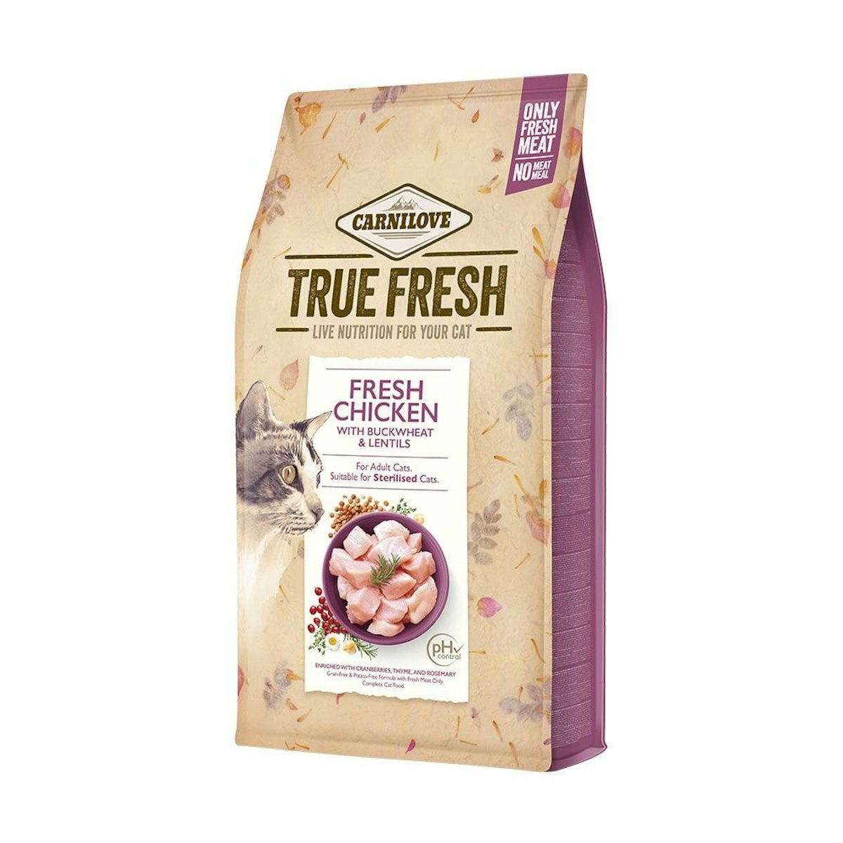 Carnilove TrueFresh Katze Trockenfutter / Huhn Huhn 1 x 1,8kg