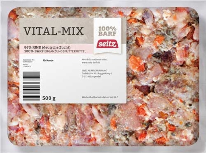 Seitz Vital-Mix Spezialfutter / Frostfutter für Hunde