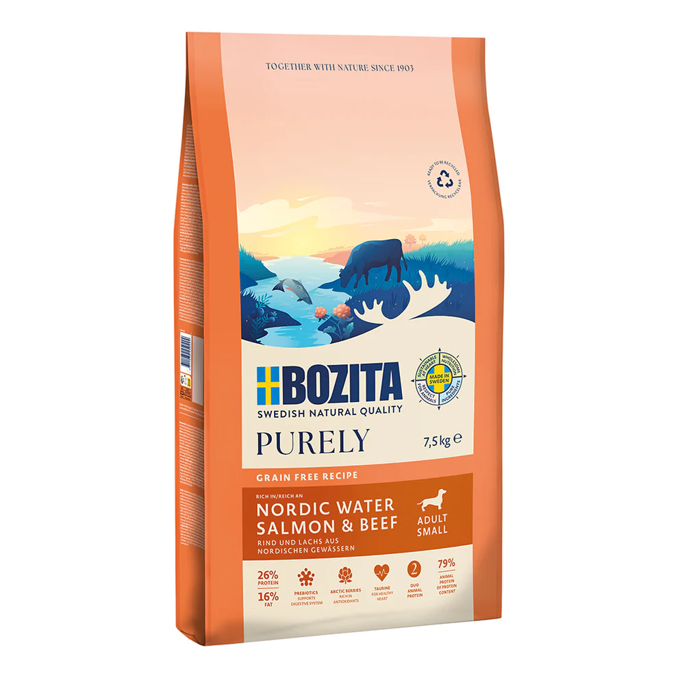 Bozita 7,5kg Purely Adult Klein Lachs&Ri