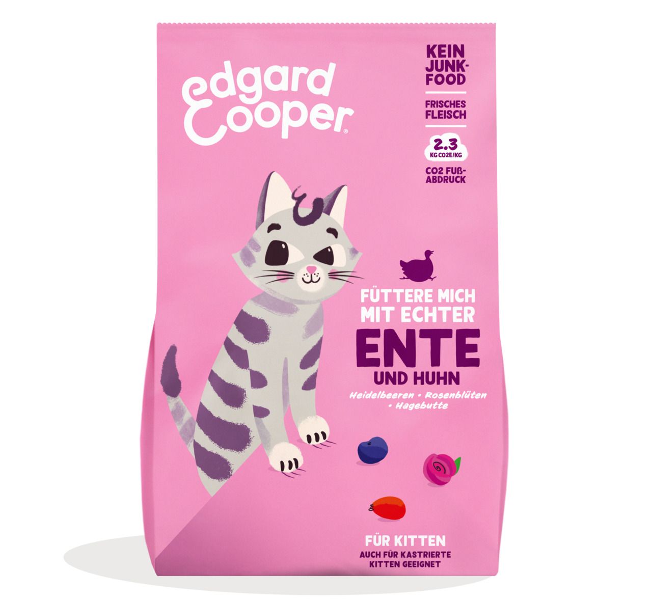 Edgard&Cooper Kitten Ente und Huhn Katzentrockenfutter