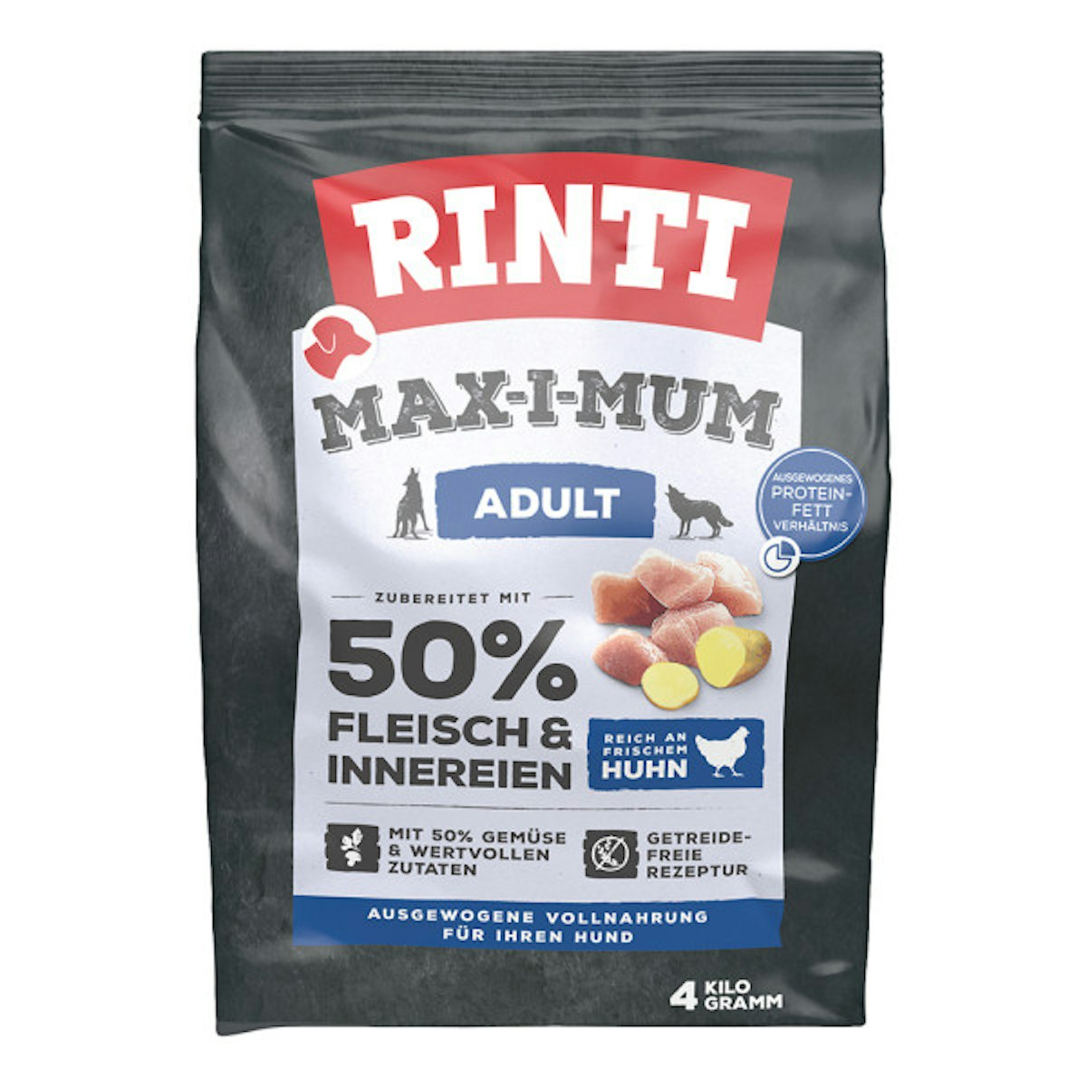 Rinti Max-i-mum 50% Adult 2 x 4kg Huhn
