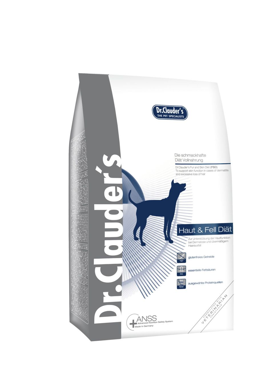 Dr. Clauder's FSD Haut & Fell Diätnahrung 4kg Hundetrockenfutter