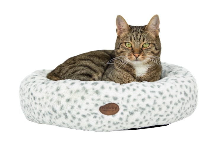 NOBBY Donut "ALANIS" leopard grau Ø 45 cm