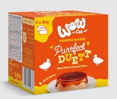 WOW Purrfect Duett Ente CAT 2 x 80g