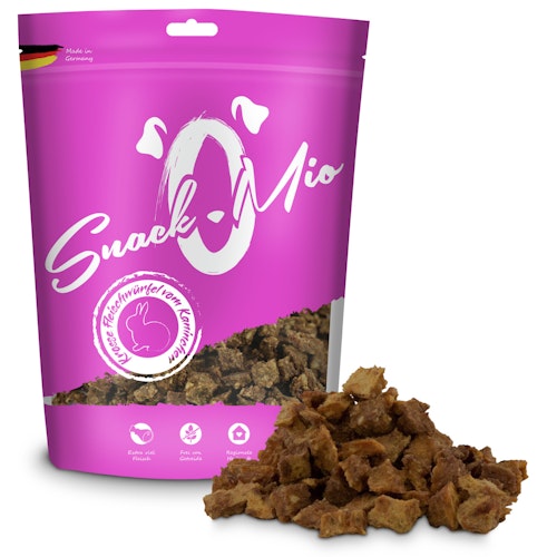 SnackOMio krosse Fleischwürfel 125 Gramm Hundesnack