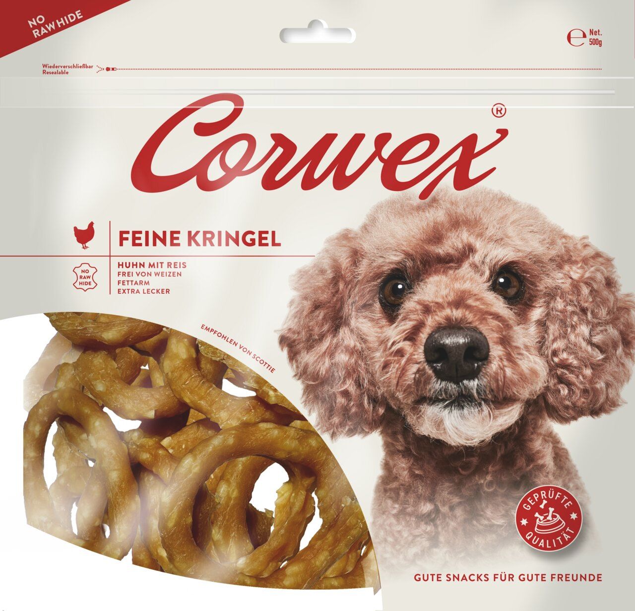 Corwex Kringel Huhn mit Reis 500g Hundesnack