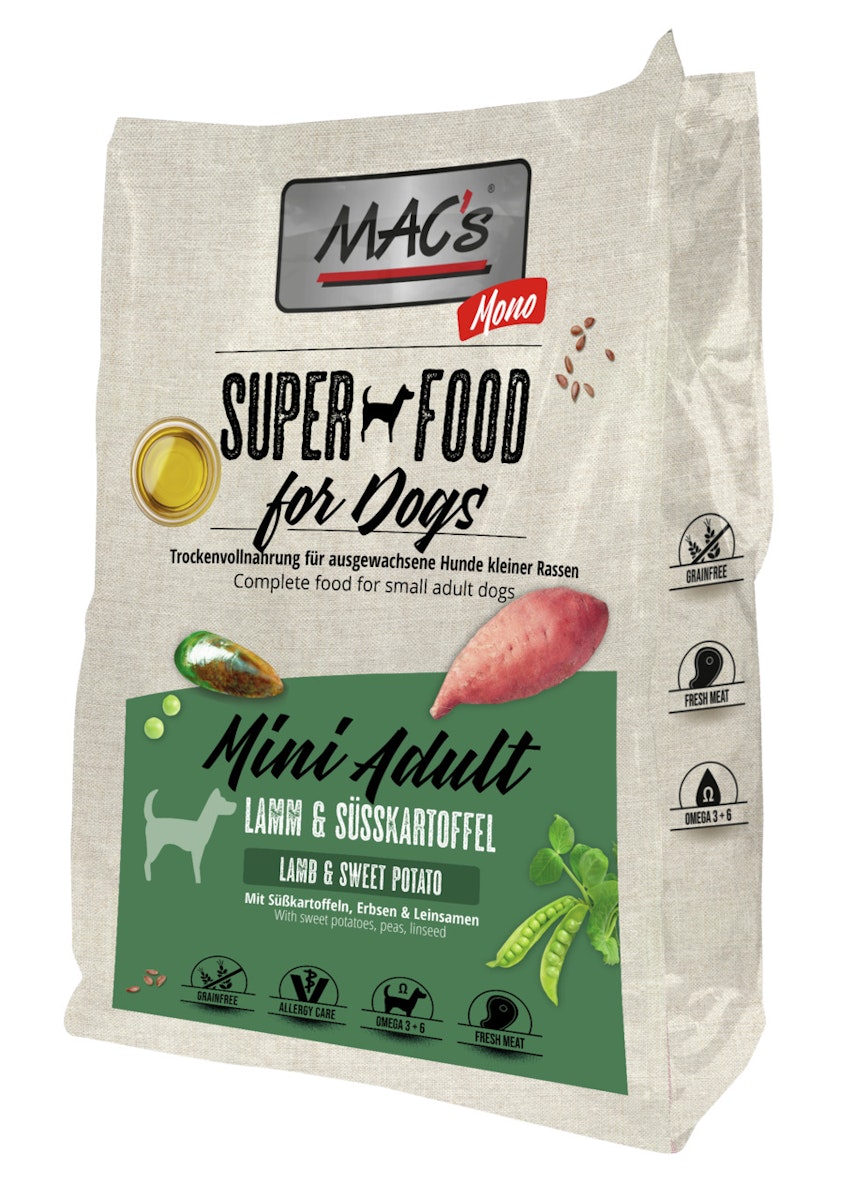 MAC’s DOG Mono Mini Lamm Hundetrockenfutter 3 Kilogramm