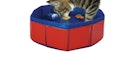Vorschaubild NOBBY Katzen Spielpool mit Spielzeug rot/blau; Ø 30 x 11 cm