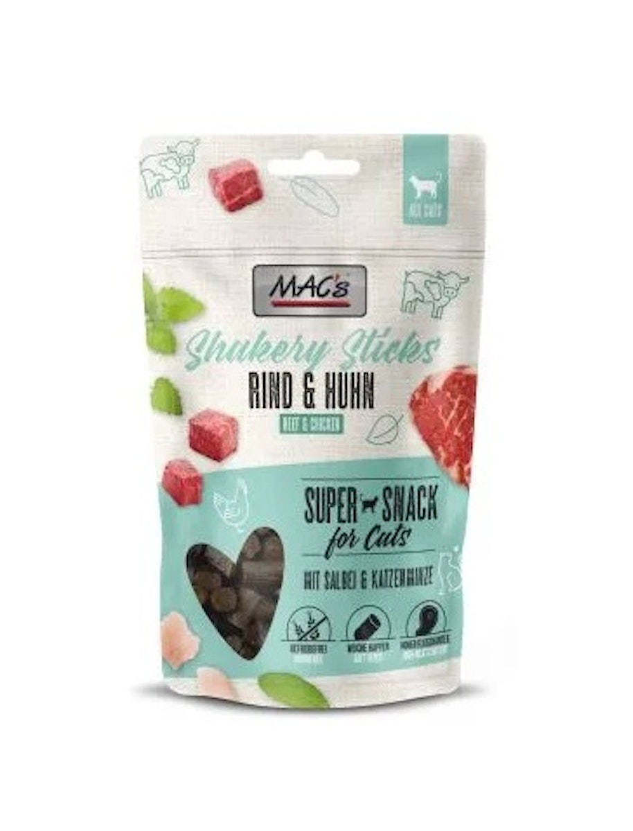 MAC’s Shakery Sticks Katzensnack Shakery Sticks Rindn Katzensnack 10x 50 Gramm