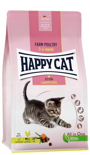 HAPPY CAT Supreme Young Kitten Land-Geflügel 1,3 Kilogramm Katzentrockenfutter